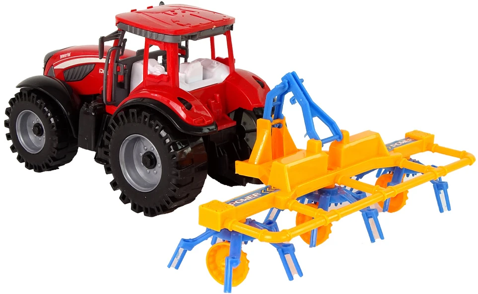 Traktorius su frikciniu grėbliu Lean Toys
