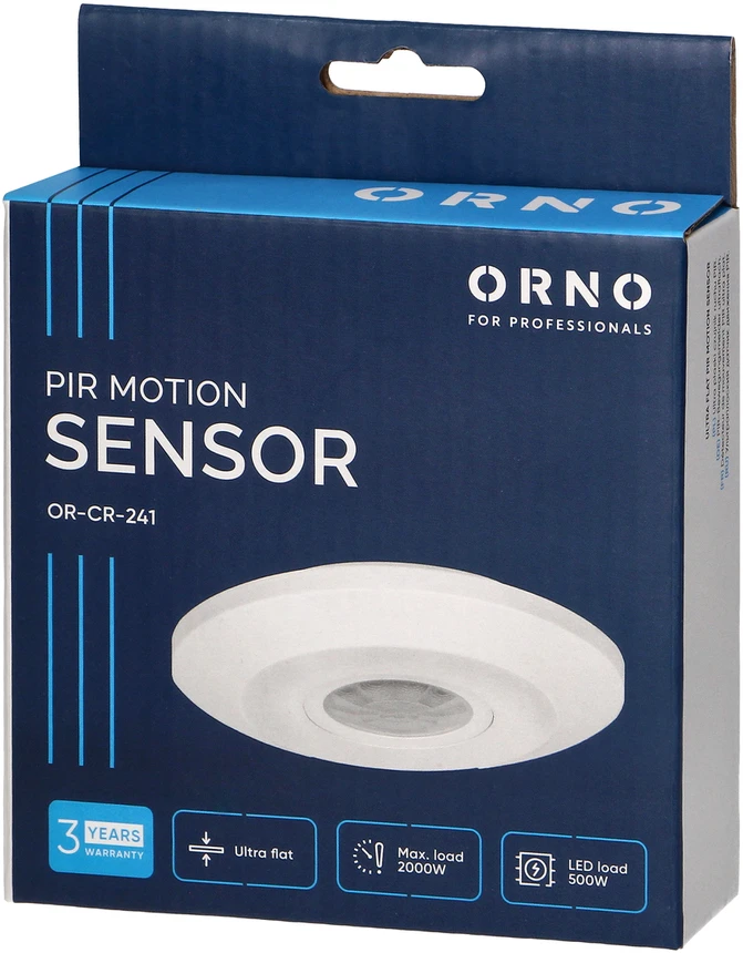 ORNO JUDĖJIMO JUTIKLIS 360ST ULTRA FLAT 2000W