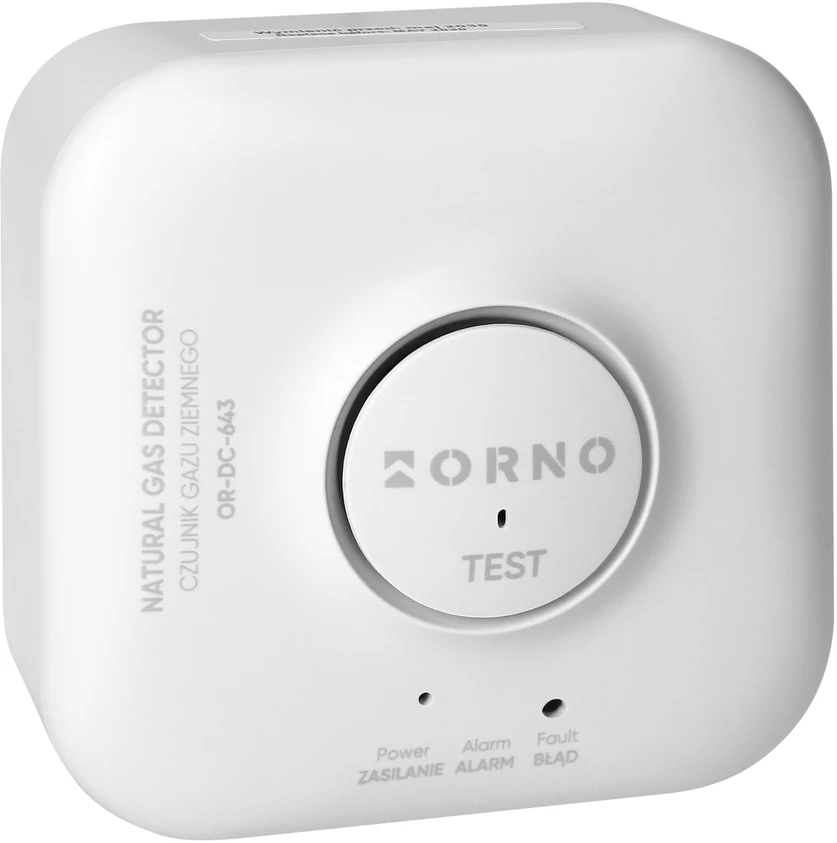 Orno Czujnik Gamtinių dujų jutiklis, 230 V AC, 5 metų jutiklio tarnavimo laikas, „Tuya Smart Wi-Fi“