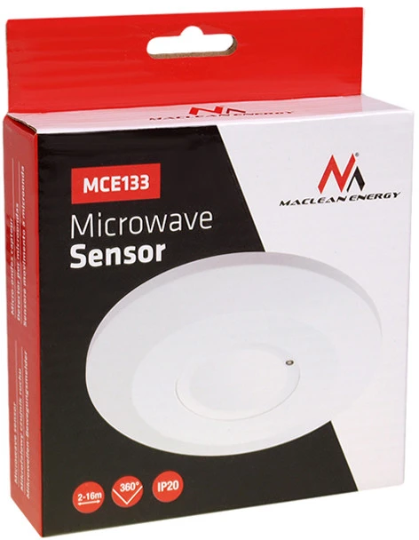 MACLEAN MCE133 Maclean MCE133 PIR judesio detektorius 2000W Diapazonas 1m-8m