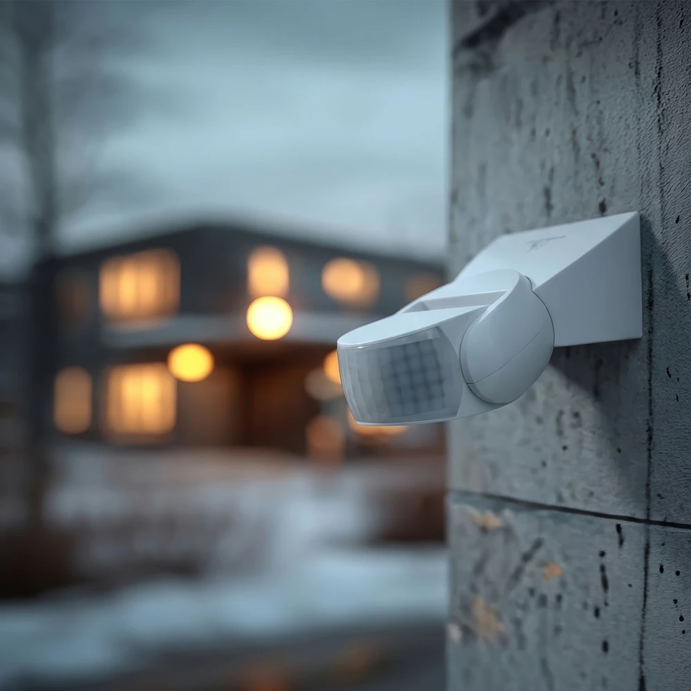 Czujnik „Maclean“ PIR judesio jutiklis, infraraudonųjų spindulių, su nuotolinio valdymo pultu, maks. 800 W (lemputė), maks. 1200 W (LED), MCE241