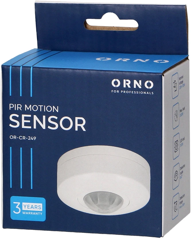 Orno Czujnik Mini 360 laipsnių judesio jutiklis, IP20, 1200 W