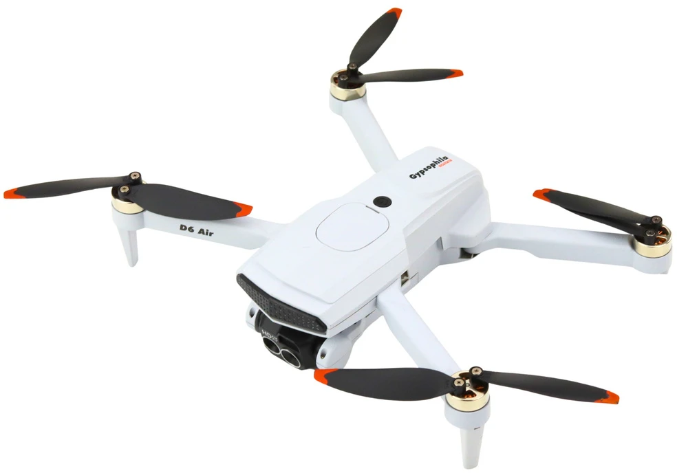 Lean Toys Šviesiai pilkas dronas su kamera D6 PRO