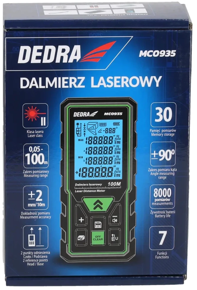 Dedra Lazerinis tolimatis 100m