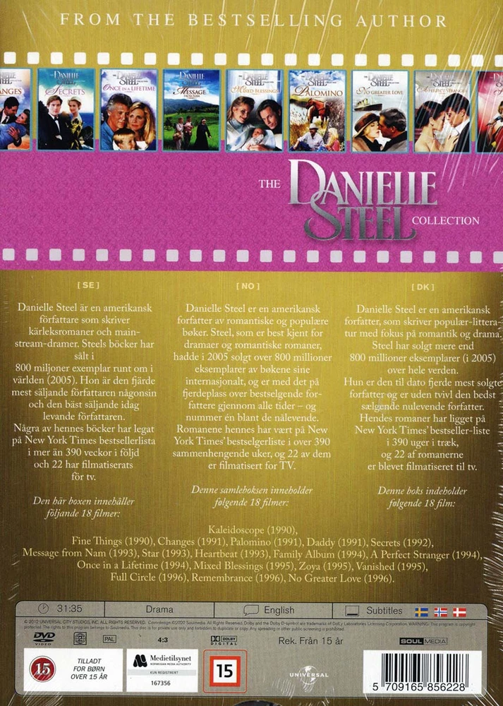 Danielle Steel kolekcija – 18 filmų – perkamiausių autorė