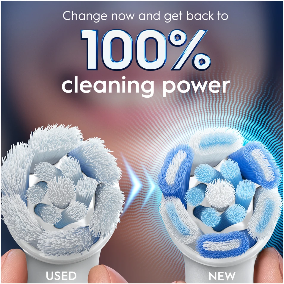 Dantų šepetėlis „Oral B iO“ serijos „Ultimate Clean“ keičiamos dantų šepetėlio galvutės – baltos – 6 vnt.