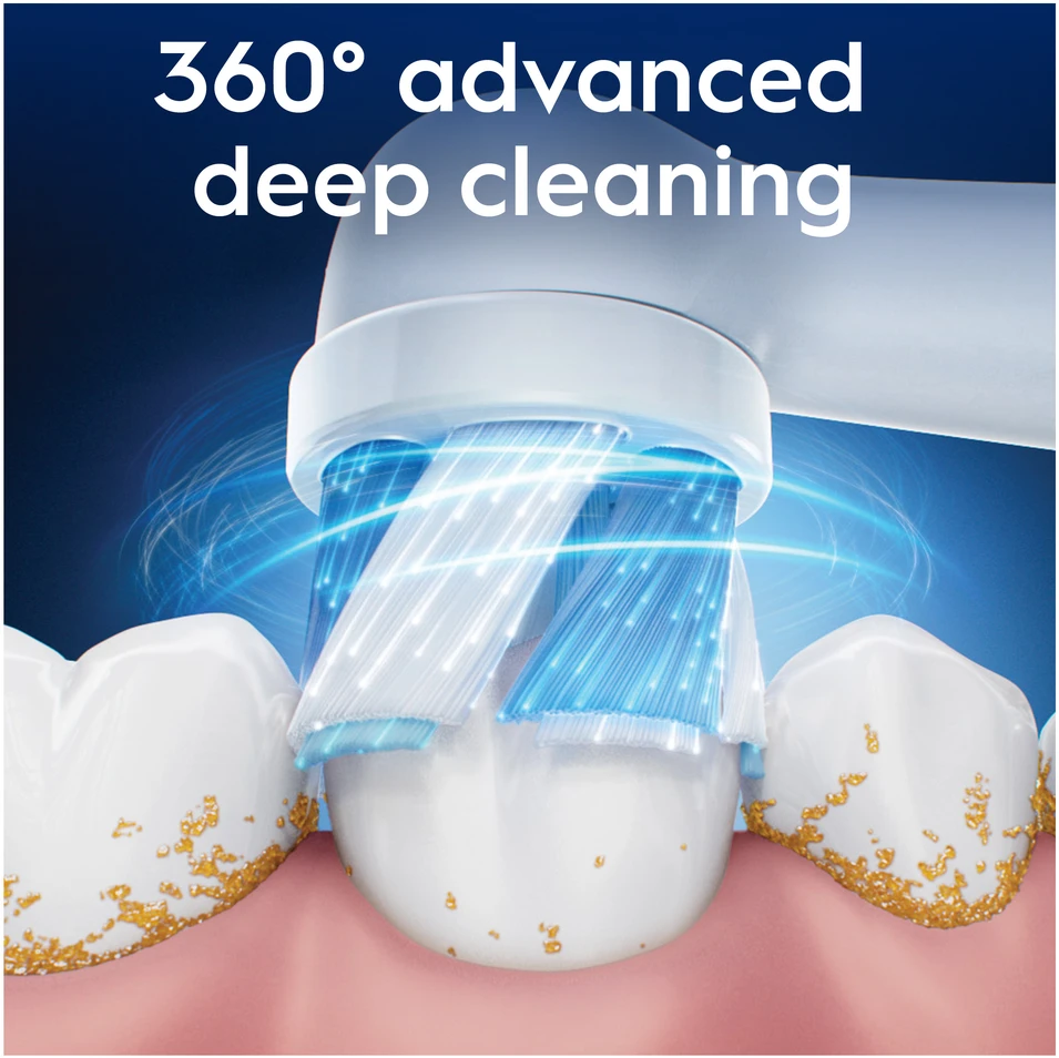 Dantų šepetėlis „Oral B iO“ serijos „Ultimate Clean“ keičiamos dantų šepetėlio galvutės – baltos – 6 vnt.