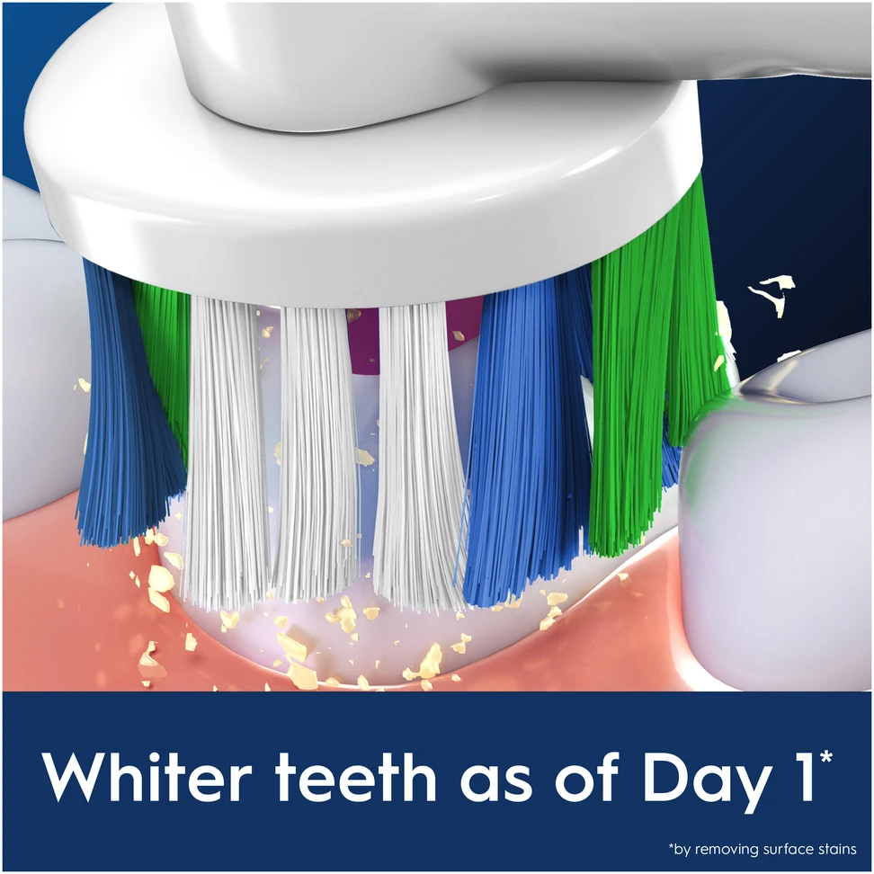 „Oral B Pro 3D Baltas“ dantų šepetėlio galvutės – baltos – 5 vnt.