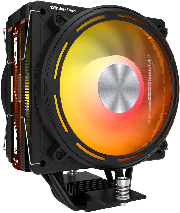 „Darkflash E400 PLUS“ aktyvus procesoriaus aušinimas (juodas)