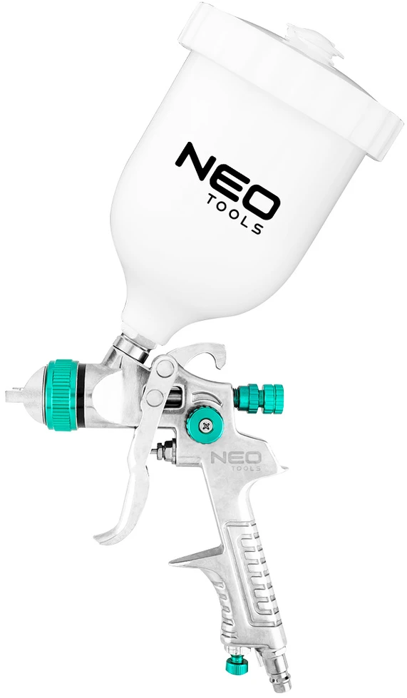Neo Dažų pistoletas, viršutinis bakas 0,6 l, antgalis 1,4 mm, HVLP