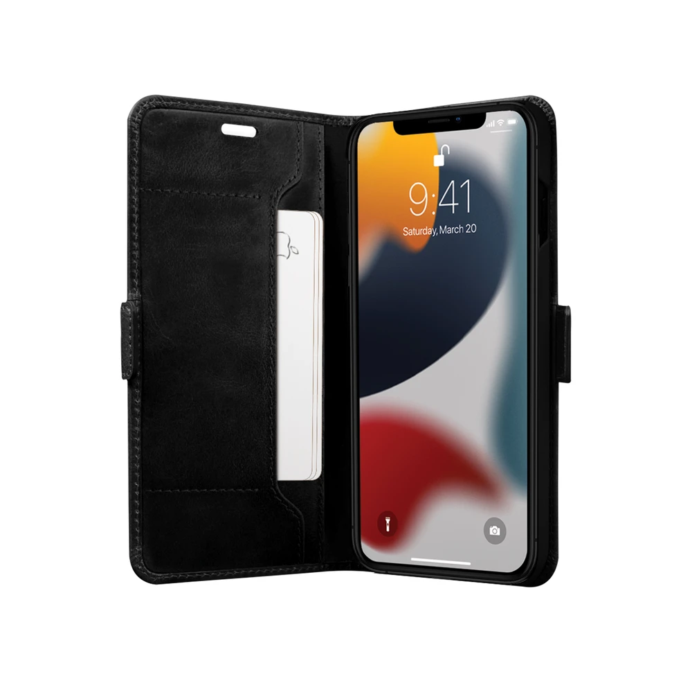 dbramante1928 – „Copenhagen Slim Flip“ dėklas – „iPhone 13 Pro“ – juodas
