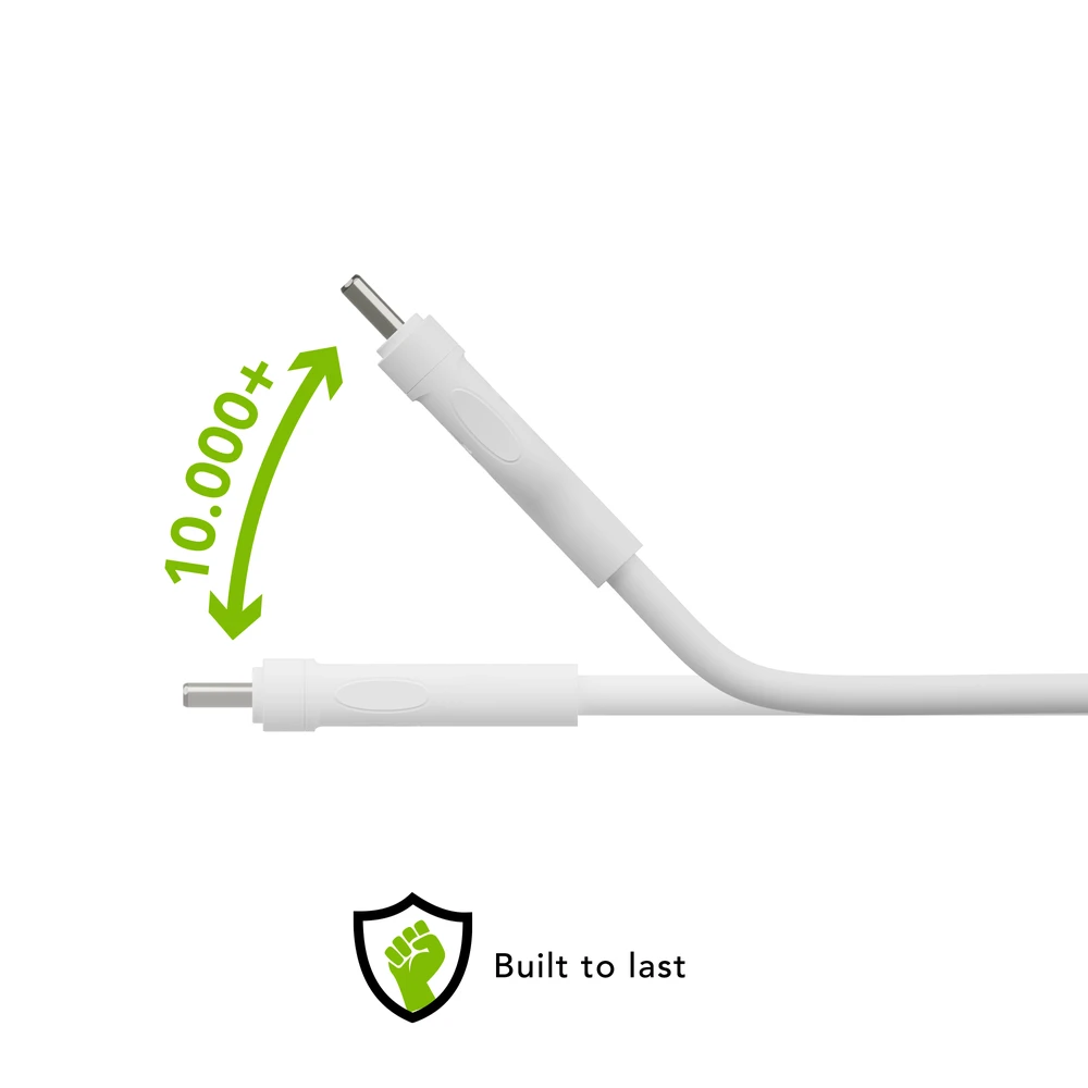 dbramante1928 – Įkrovimo – Laidas – USB-A į USB-C, 2,5 m – Baltas