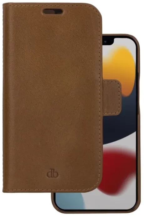 dbramante1928 – „Lynge“ atverčiamas dėklas – „iPhone 13 Pro Max“ – gelsvai rudas