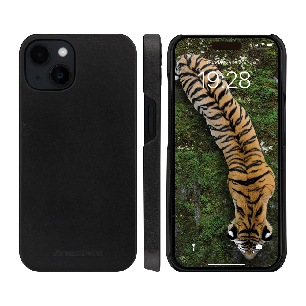 dbramante1928 – „Lynge“ atverčiamas dėklas – iPhone 15 – juodas