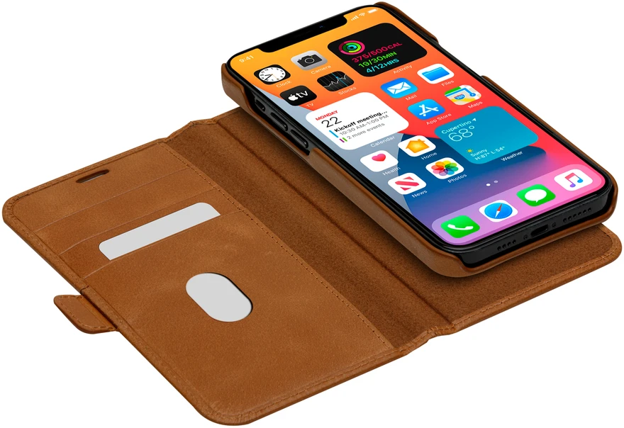 Dėklas DBRAMANTE1928 LYNGE - IPHONE 12 6.1? - TAN