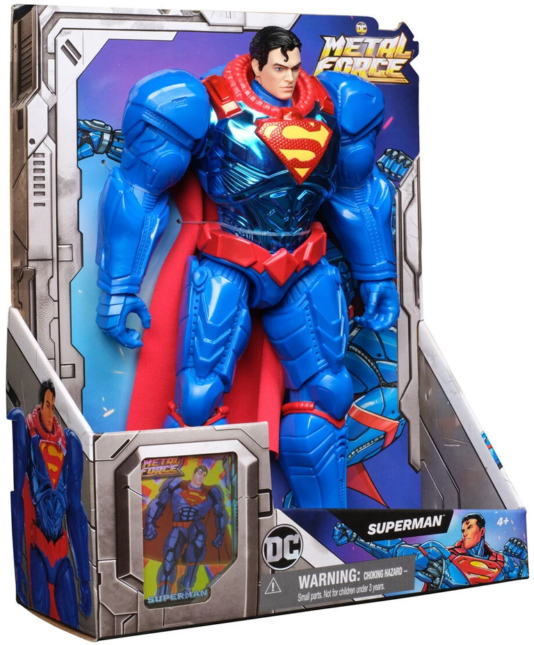 DC - Metal Force XL herojai 30 cm - Supermenas (6072667)