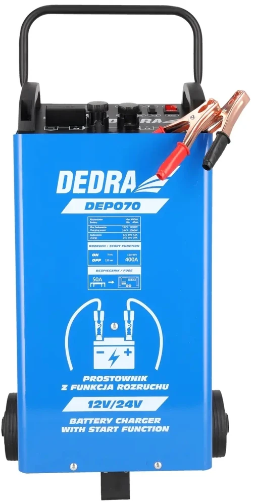 Dedra Sroves lygintuvas su paleidimo funkcija 1224V 40400Ah