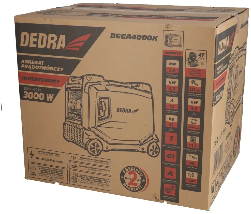 Dedra ‎Agregat Inverterinis generatorius 3,0/3,3 kW