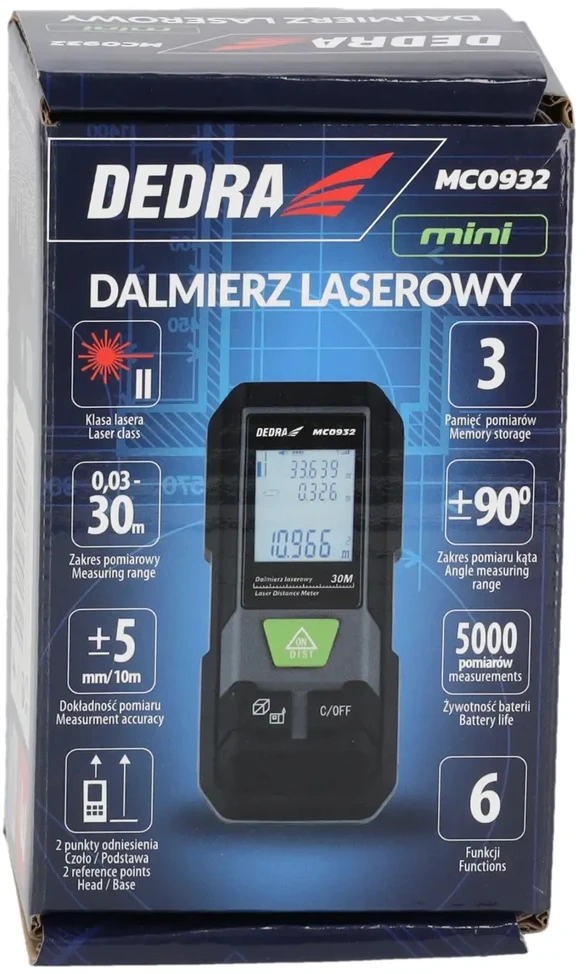 Dedra Dalmierz Lazerinis atstumo ieškiklis