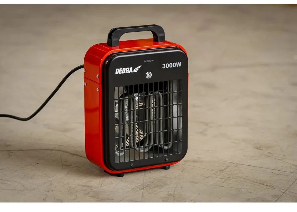 Dedra Corporation DEDRA DED-9921B elektrinis šildytuvas su apsauga nuo perkaitimo 3 kW (naujas modelis)