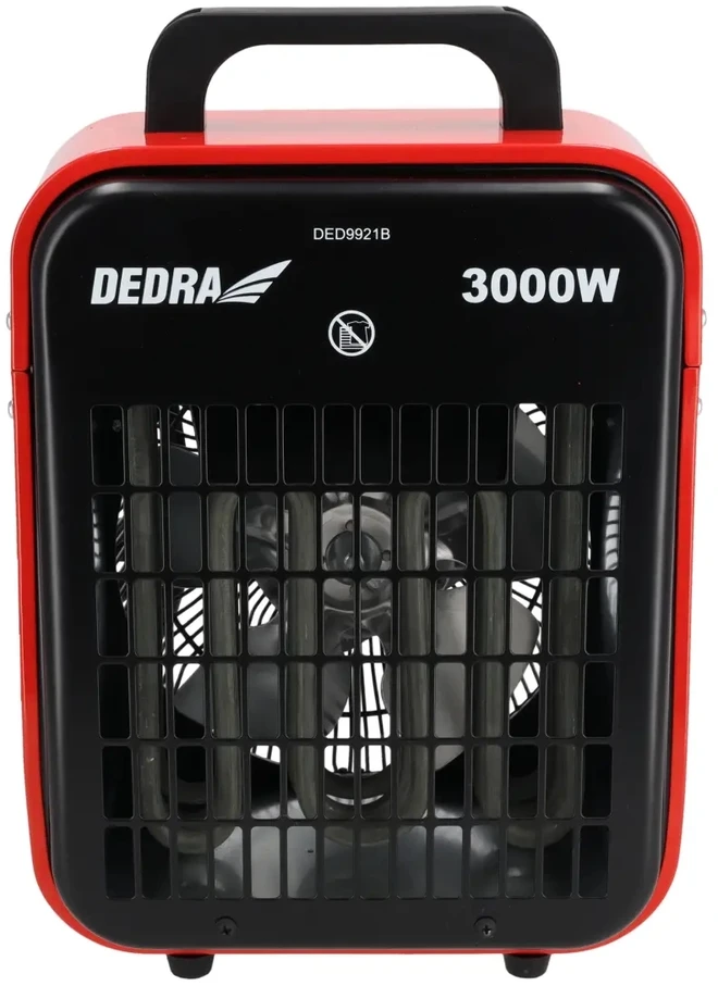 Dedra Corporation DEDRA DED-9921B elektrinis šildytuvas su apsauga nuo perkaitimo 3 kW (naujas modelis)