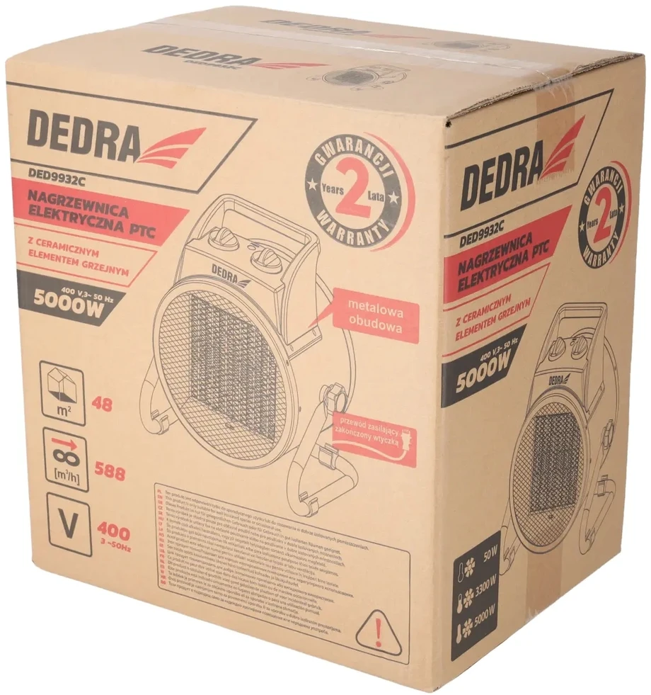 Dedra Elektrinis ildytuvas 50kW PTC