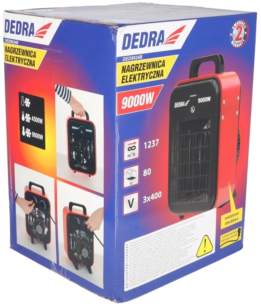 Dedra Elektrinis ildytuvas 9kW