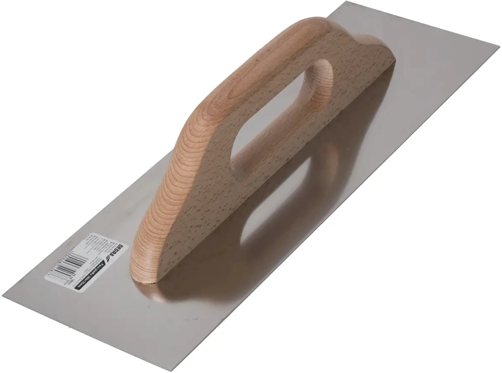 Dedra Lygi trintuve nerudijantis plienas 380 mm x 130 mm bukmedio rankena