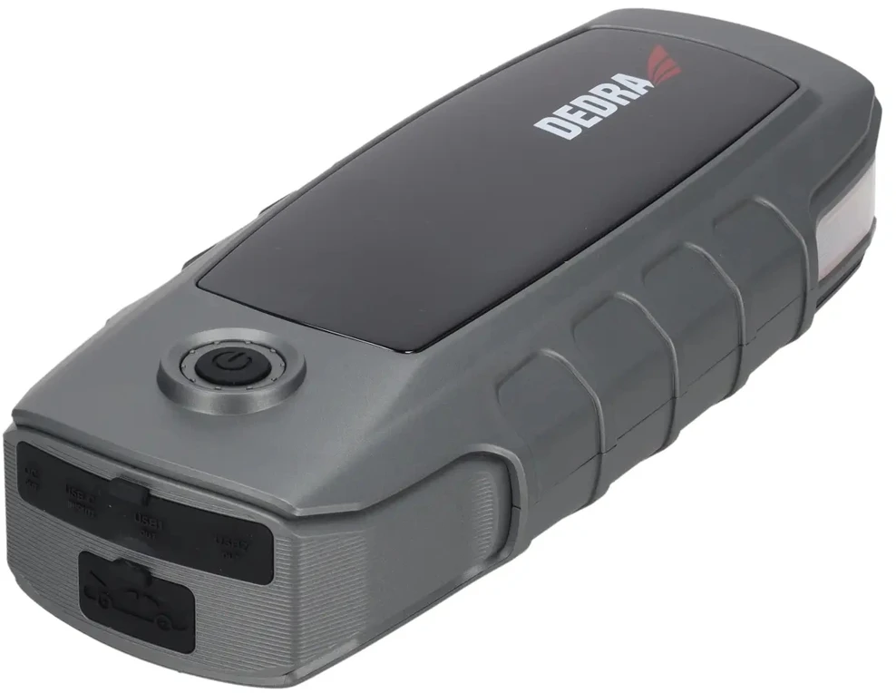 Dedra Powerbank 16000 mAh nešiojama baterija su variklio užvedimo funkcija, LCD ekranu