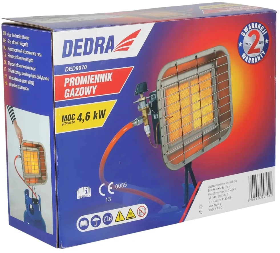 DEDRA DUJŲ RADIATORIUS BALONUI 4.6kW