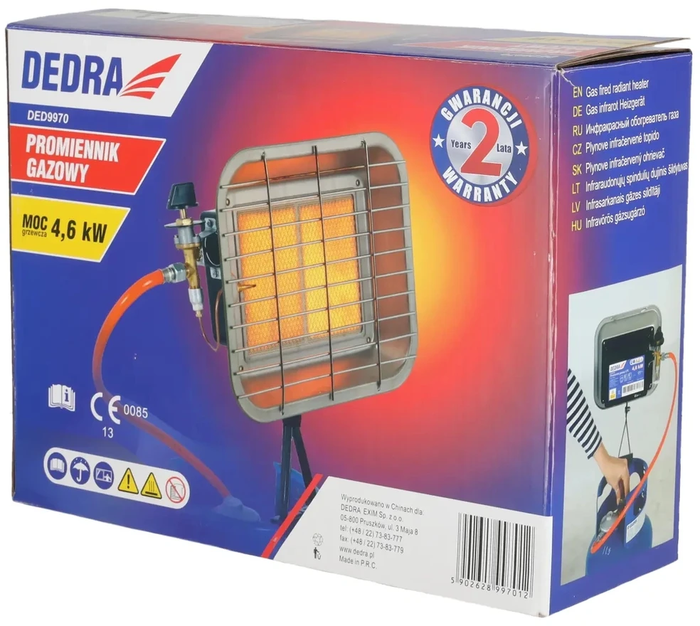 DEDRA DUJŲ RADIATORIUS BALONUI 4.6kW
