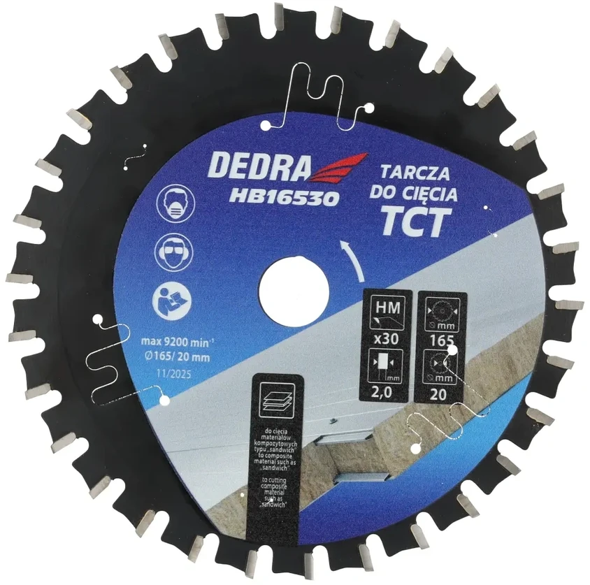 Dedra TCT daugiafunkcis diskas sumuštiniams 185x1.6x2.0mm