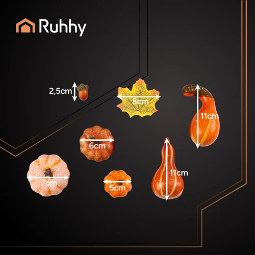Rudens dekoracijos - 50 vnt. Ruhhy 26571
