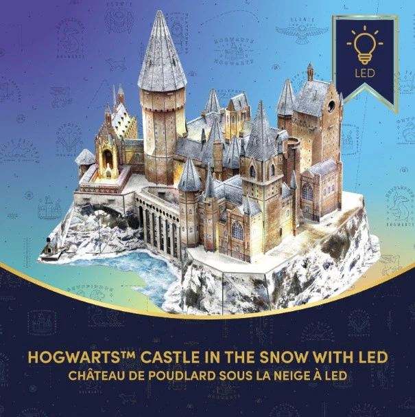CubicFun 3D dėlionė Harry Potter Hogvartas su LED apšvietimu