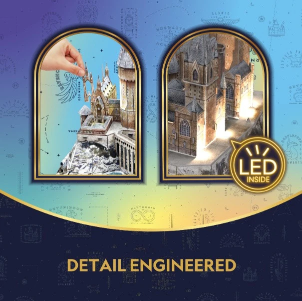 CubicFun 3D dėlionė Harry Potter Hogvartas su LED apšvietimu
