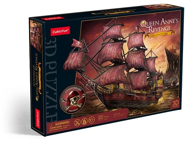CUBIC FUN CUBICFUN 3D dėlionė „Queen Anne’s Revenge“, jubiliejinis leidimas