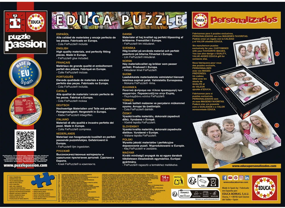 Dėlionė Educa - 1000 vnt., Gėlių karalius (80-20235)