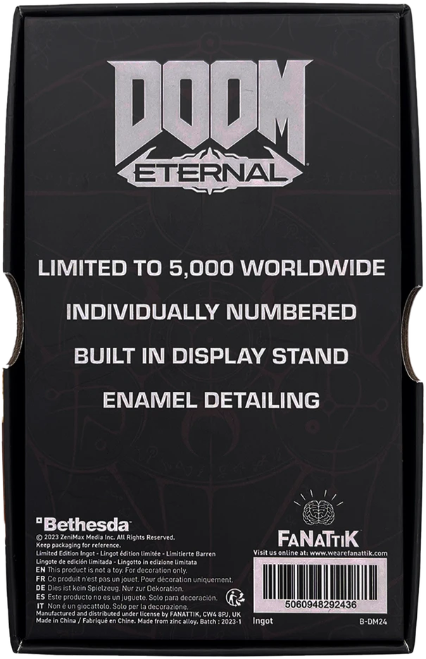 Fanatik „Doom Limited Edition“ tiglio kardo vitražo lango luitas