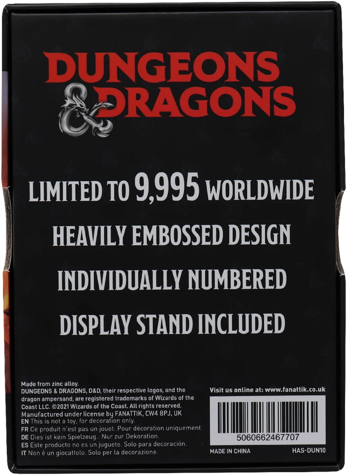 Dėlionė Fanatik „Dungeons Dragons“ riboto leidimo žaidėjo vadovas (Ingot)