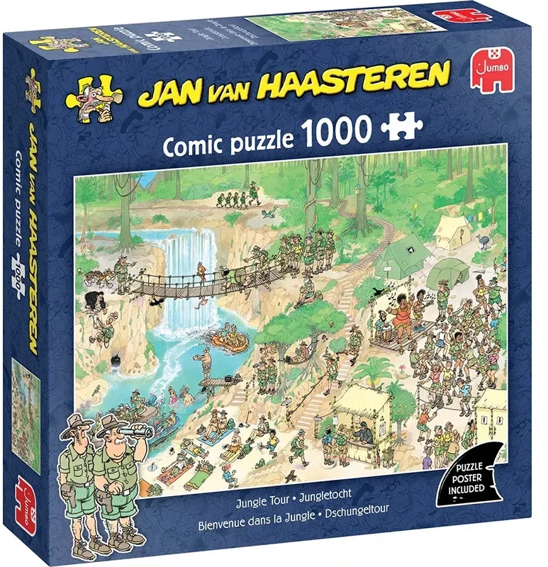 Dėlionė Jan van Haasteren – džiunglių turas (1000 vnt.)
