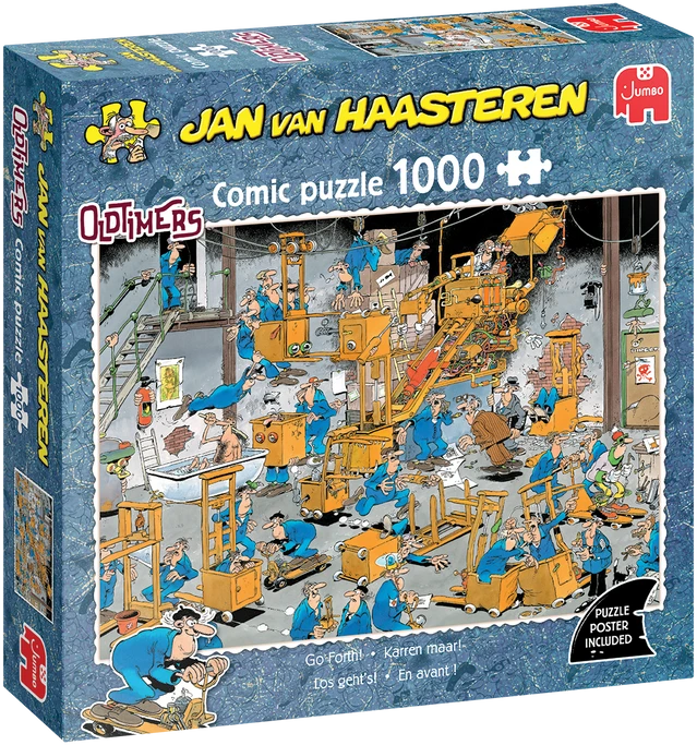 Dėlionė Jan van Haasteren – Oldtimers Go Forth! (1000 vienetų)