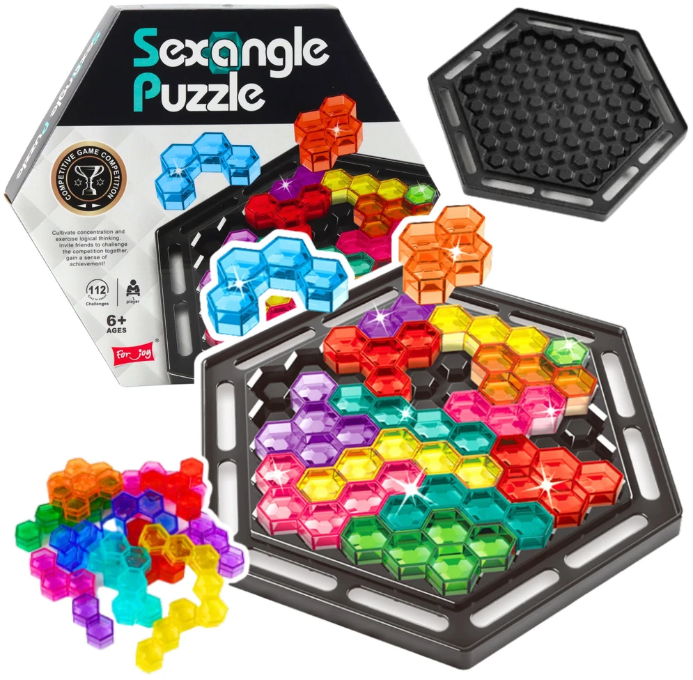 Lean Toys Loginis dėlionės žaidimas 16 dalių su 112 užduočių