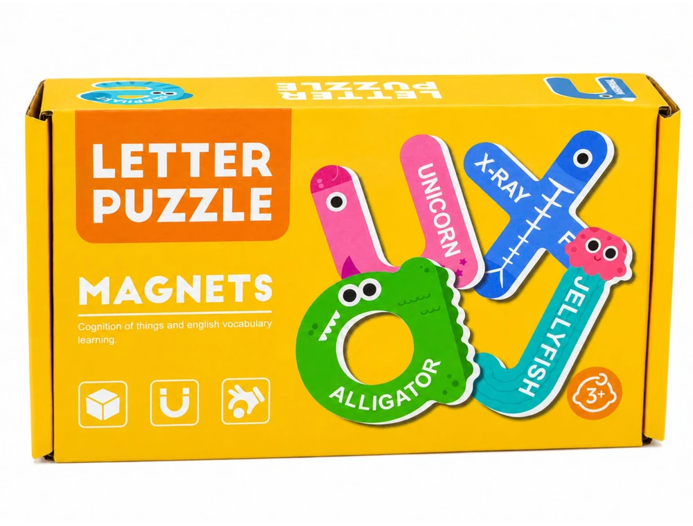 Lean Toys Magnetinė dėlionė 26 vnt.