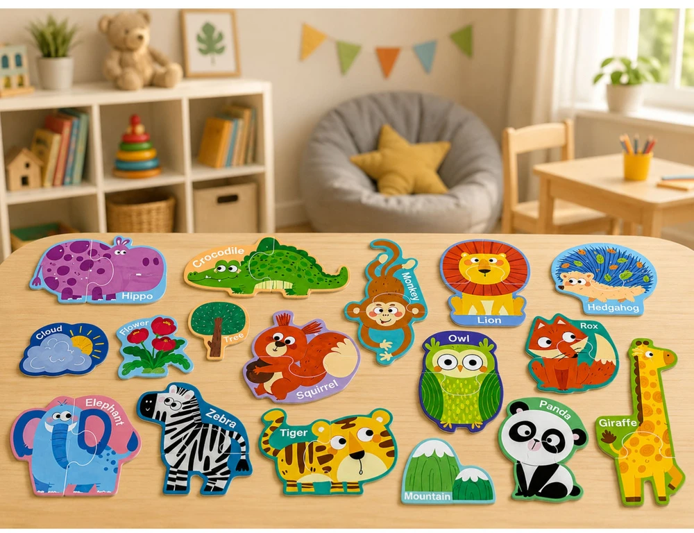Lean Toys Magnetinė dėlionė 30 vnt.