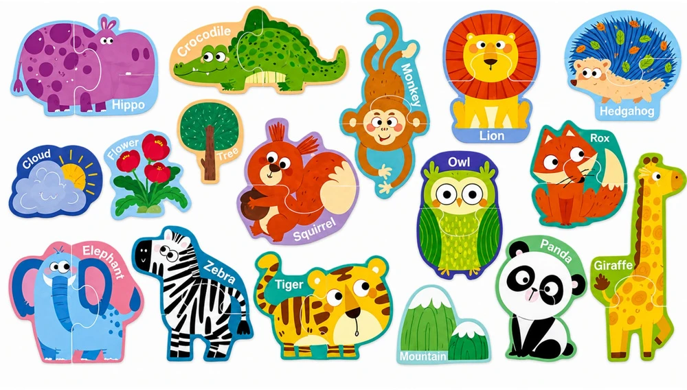 Lean Toys Magnetinė dėlionė 30 vnt.