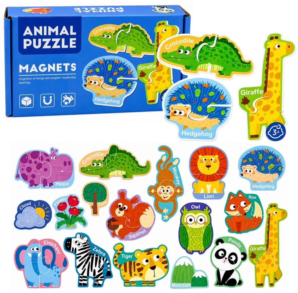 Lean Toys Magnetinė dėlionė 30 vnt.