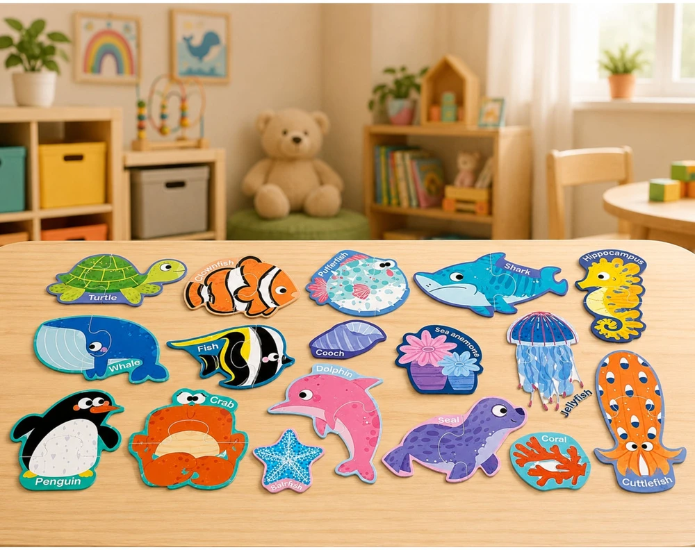 Lean Toys Magnetinė dėlionė 30 vnt.