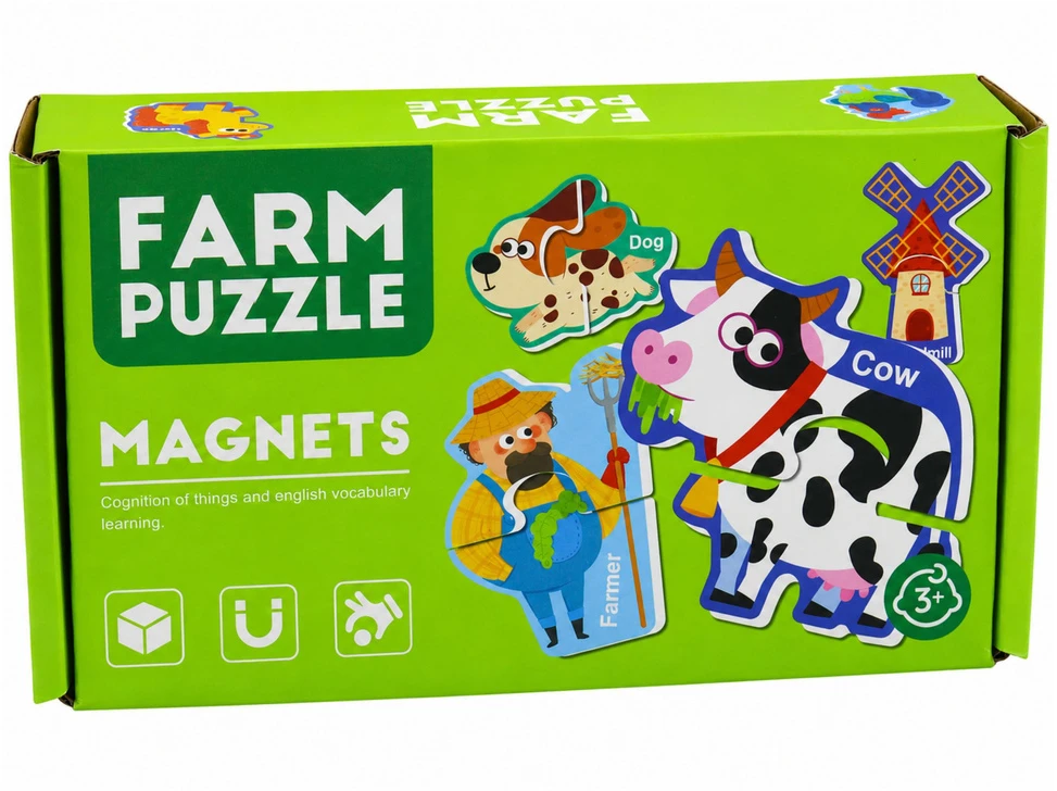 Lean Toys Magnetinė dėlionė 30 vnt.