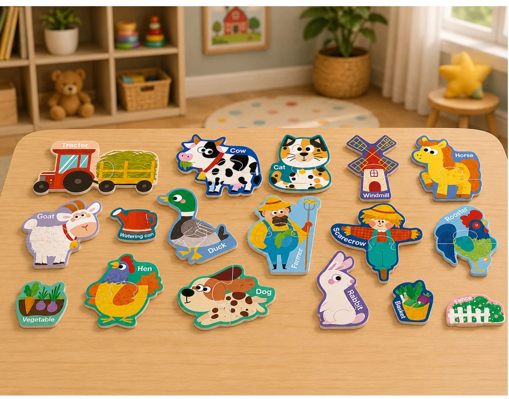 Lean Toys Magnetinė dėlionė 30 vnt.