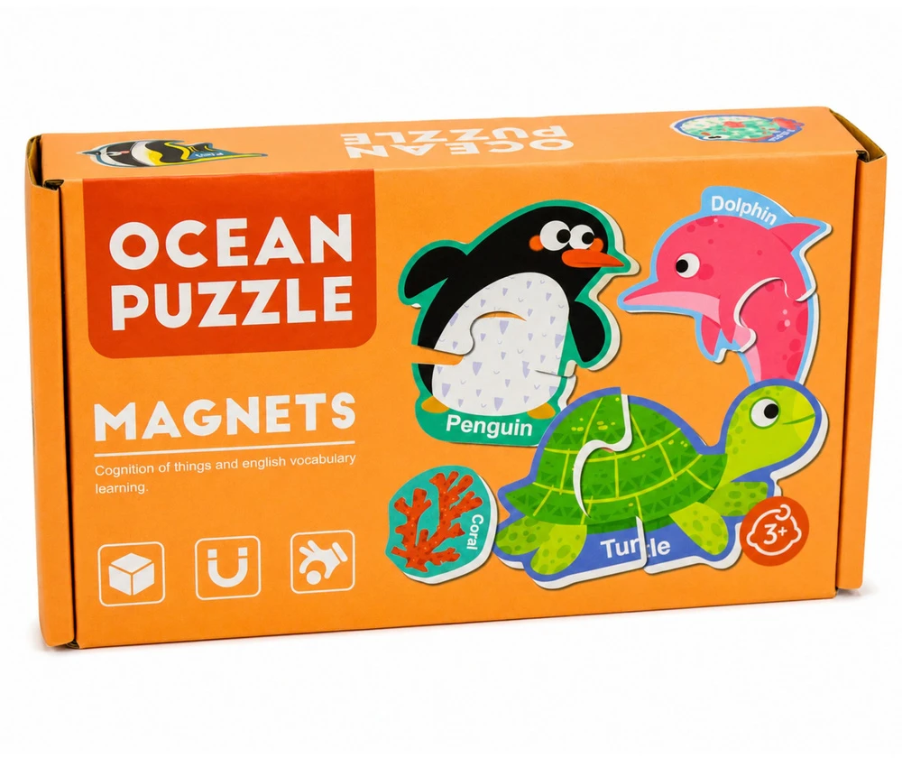 Lean Toys Magnetinė dėlionė 30 vnt.
